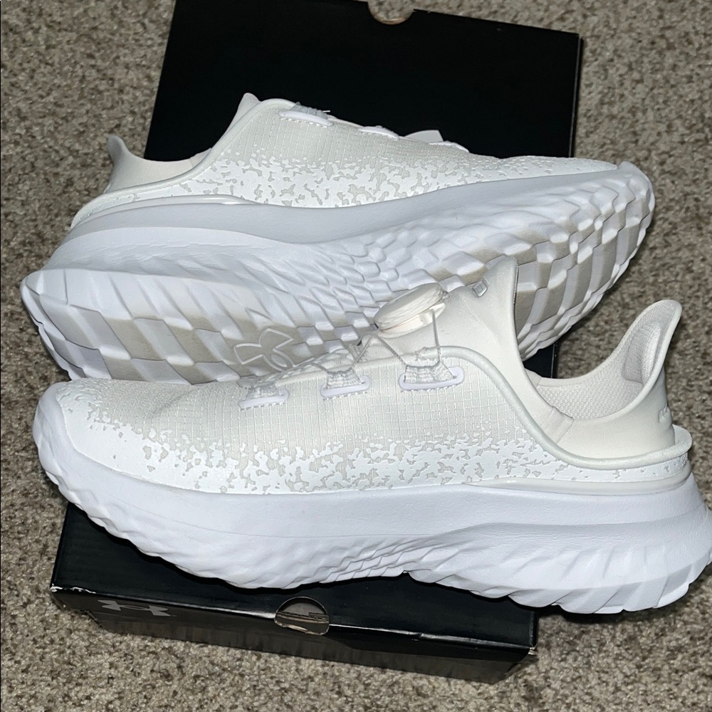 Under Armour White slip speed mega tiptop sneakers - Picture 8 of 8